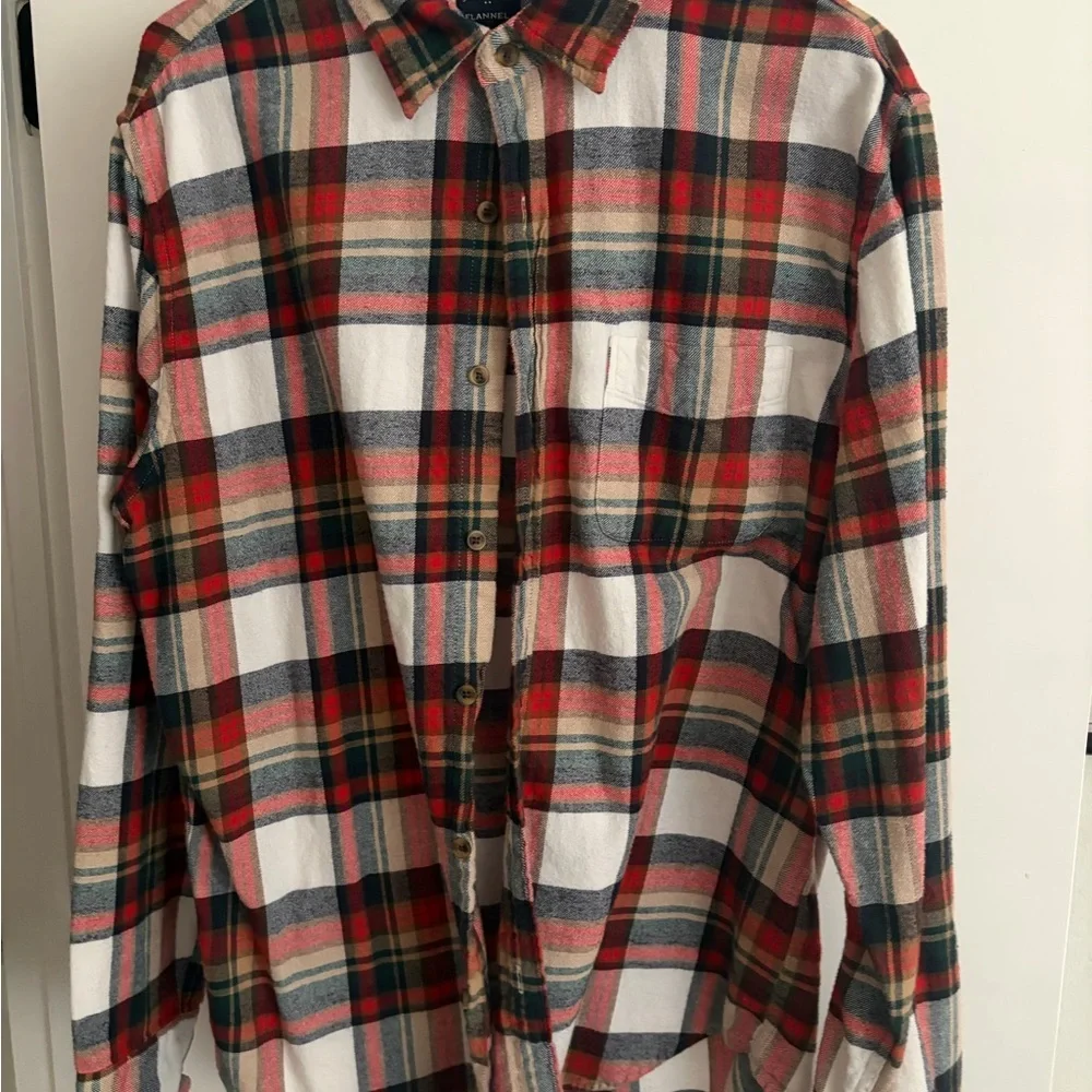 J Crew Plaid Flannel Men's Shirt